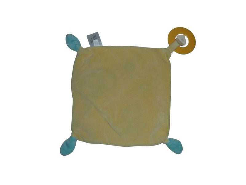 Doudou plat écureuil hérisson jaune blanc - Gémo