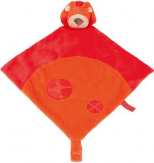Doudou lion plat rouge - Jungle - Nattou