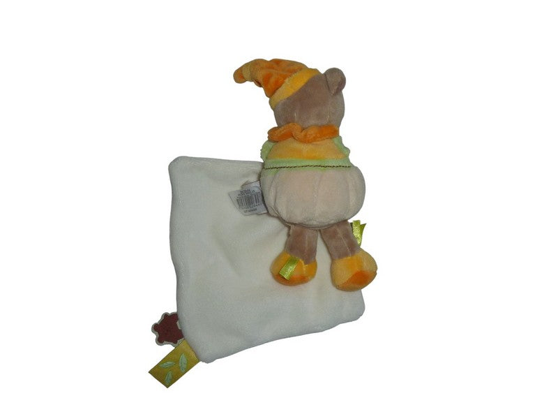 Peluche ours avec mouchoir - Mélis & Lila - DC2644 Doudou et Compagnie