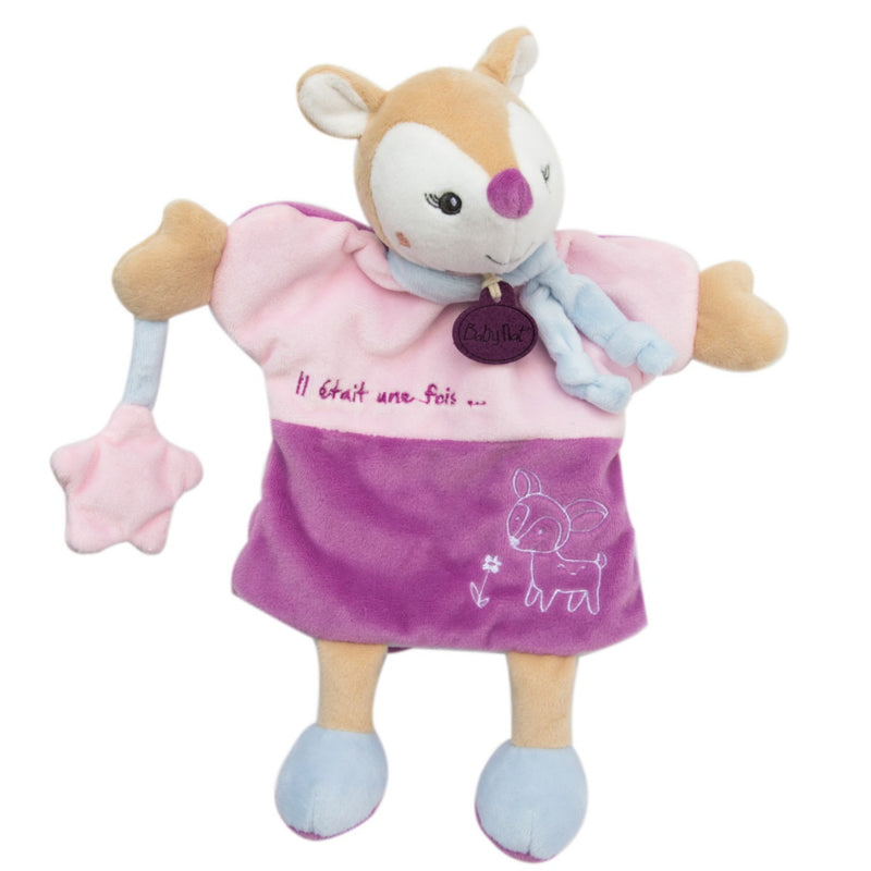 Doudou faon marionnette rose violet - Il était une fois - BN0284 Baby'Nat