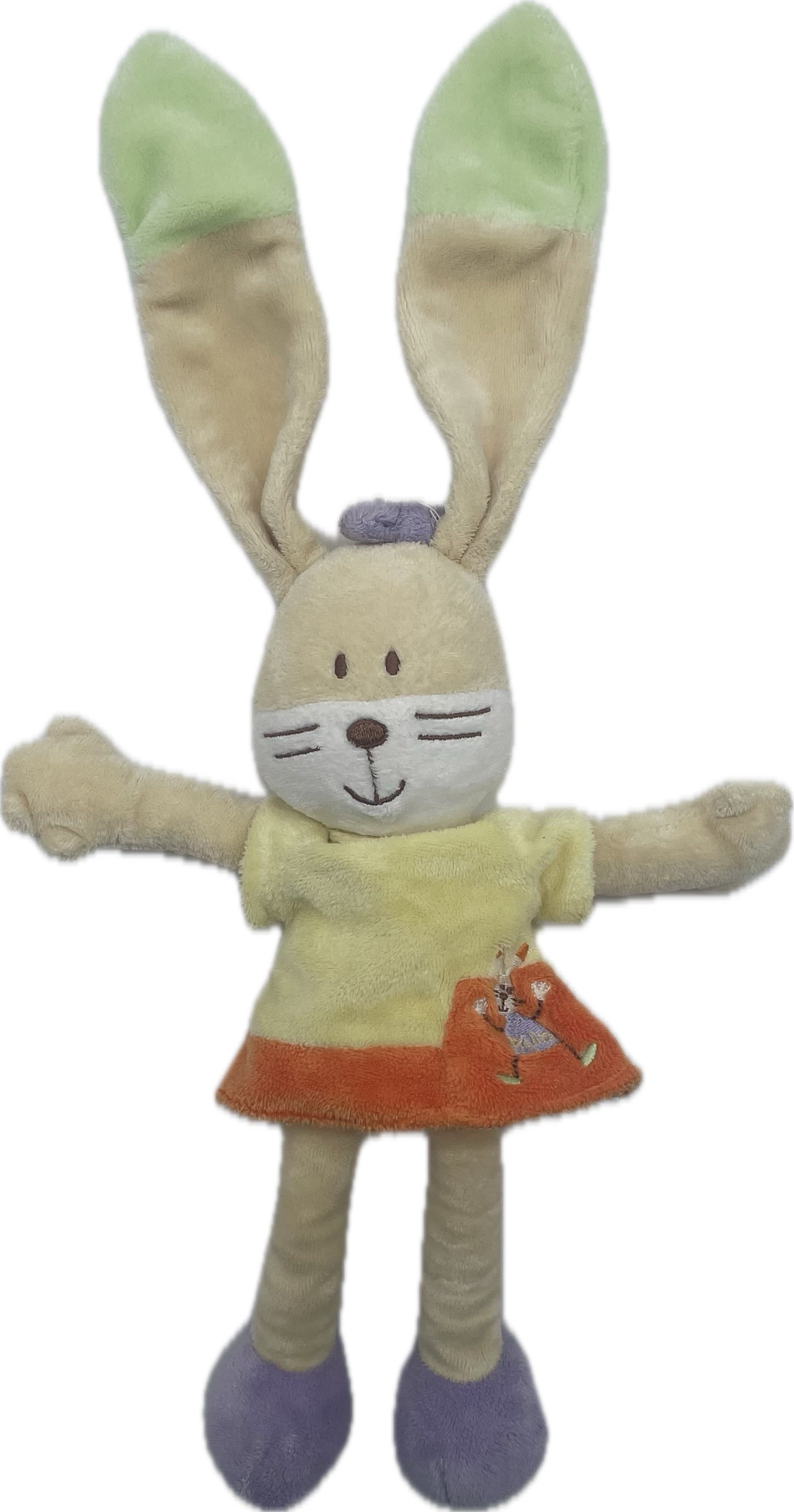 Peluche lapin - Mots d'enfants - 27 cm