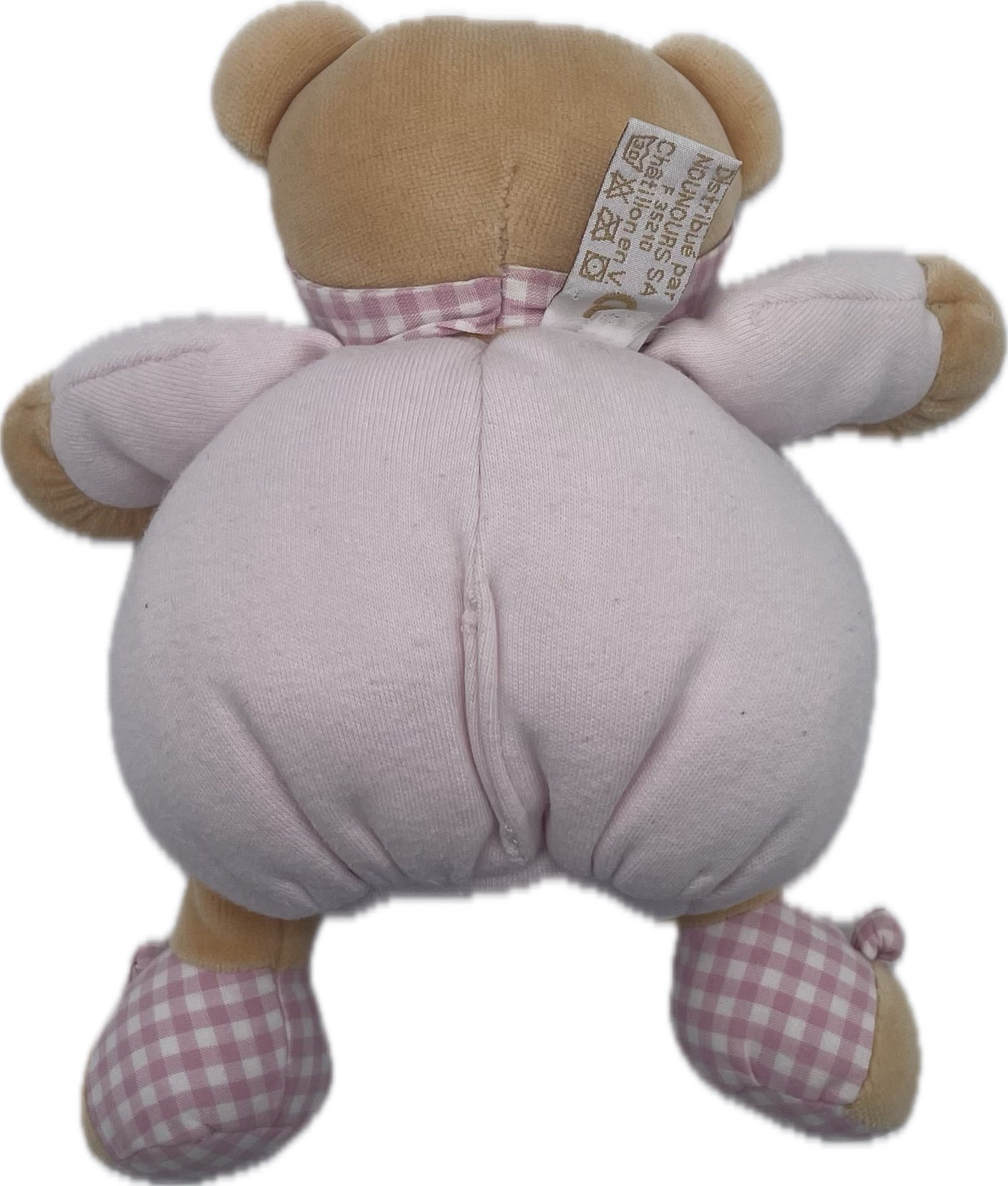 Peluche ours rose - Takinou - 24 cm