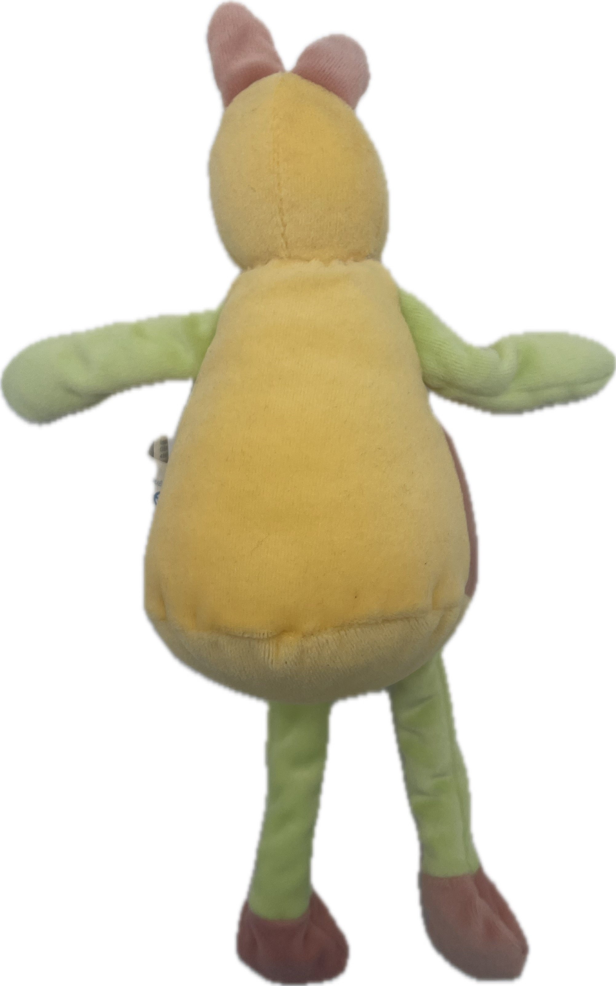 Peluche kangourou vert jaune orange - Sucre d'Orge - 31 cm