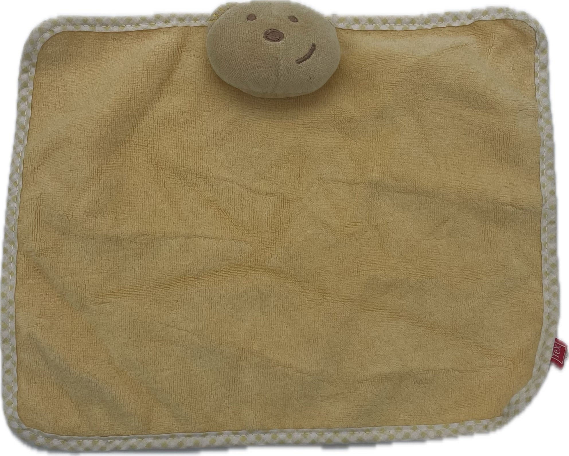 Doudou ours plat jaune - Tex