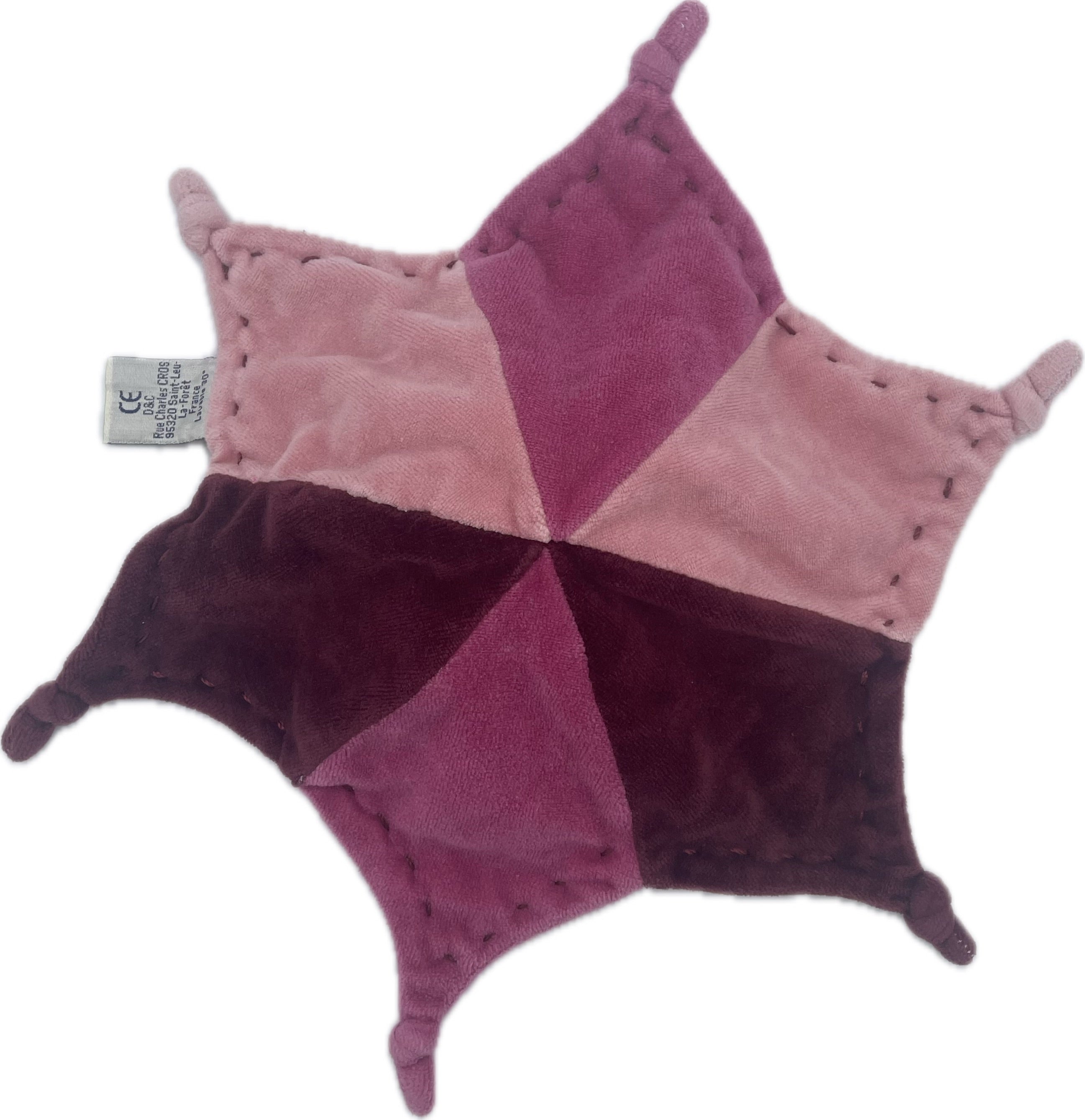doudou souris Framboisine plat - Doudou et Compagnie