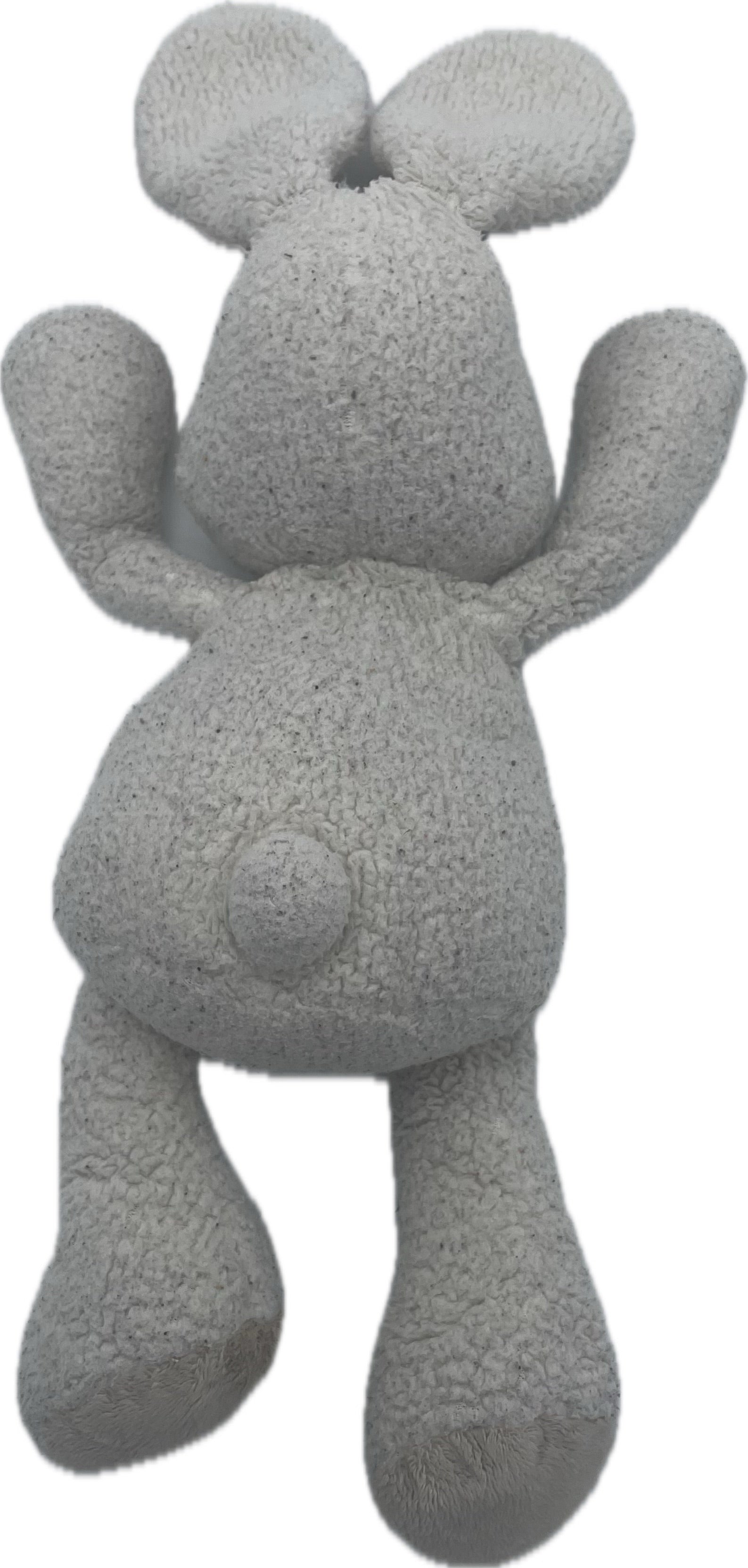 Peluche lapin gris - 42 cm