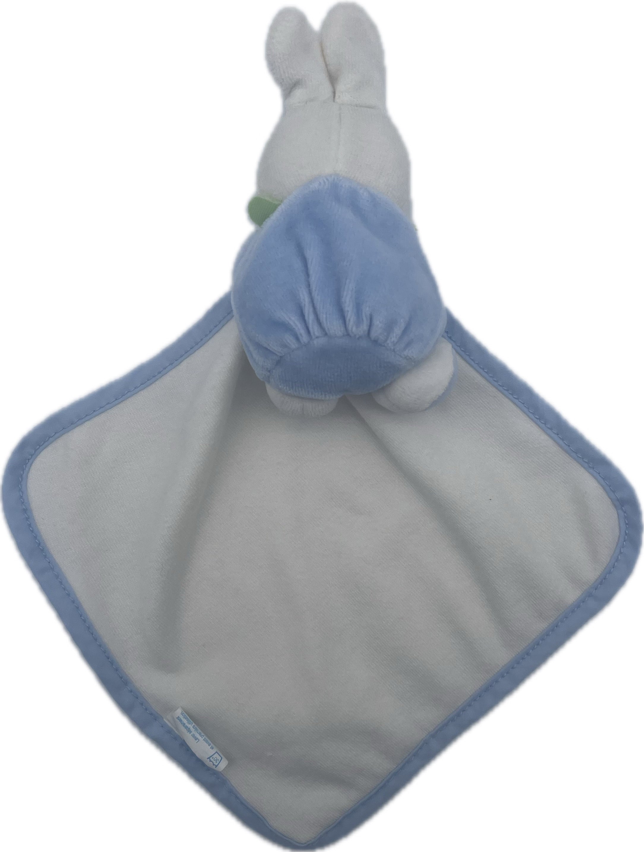 Peluche lapin mouchoir bleu blanc vert - Klorane