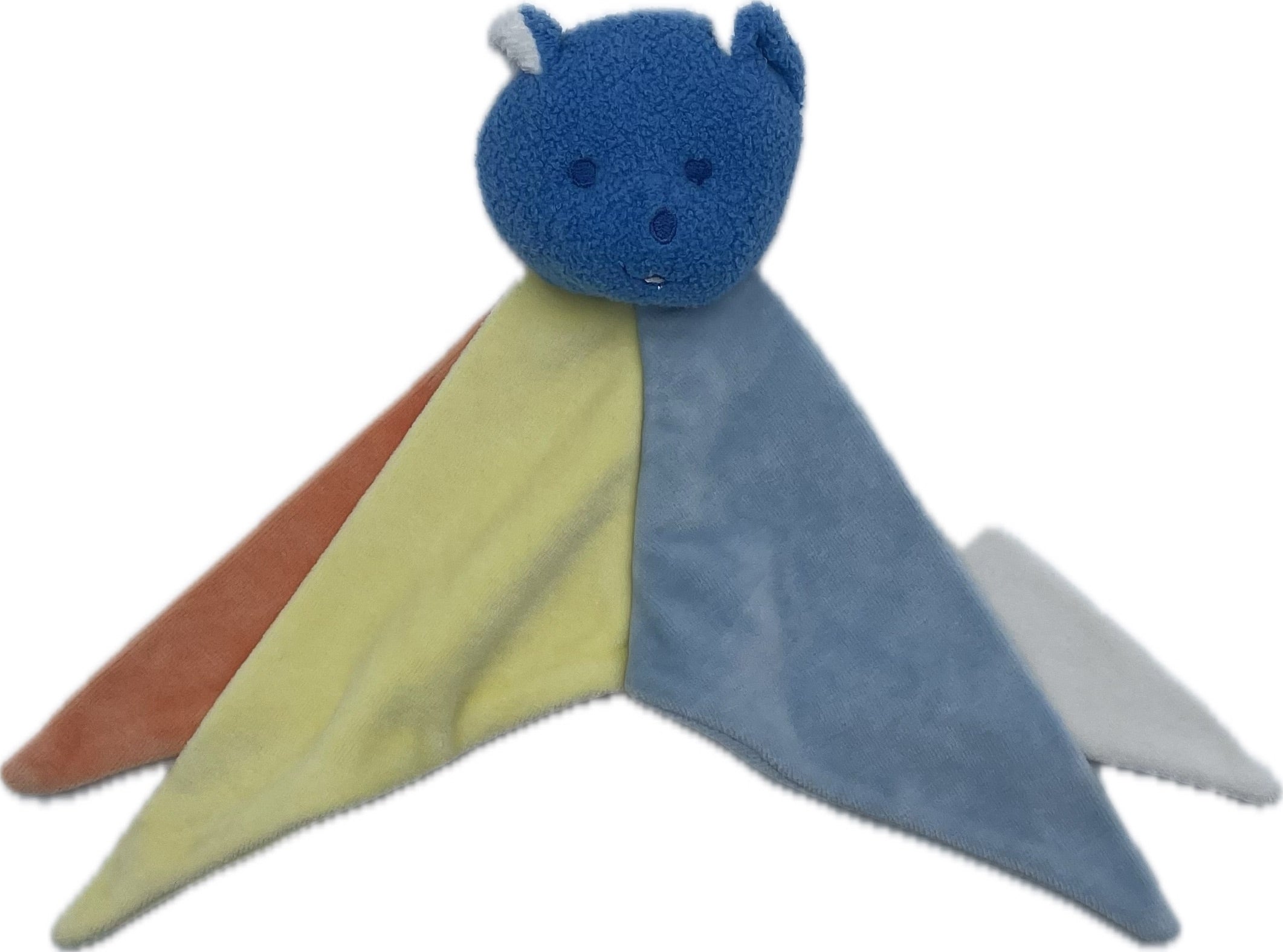 Doudou ours plat multicolore - Mustela