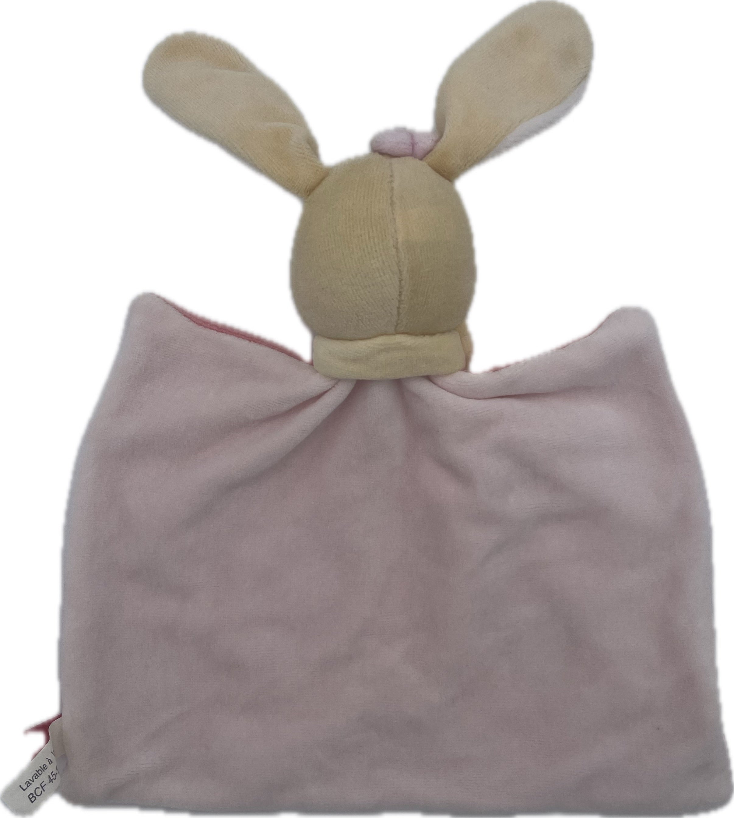 Doudou lapin plat rose - Tex Baby