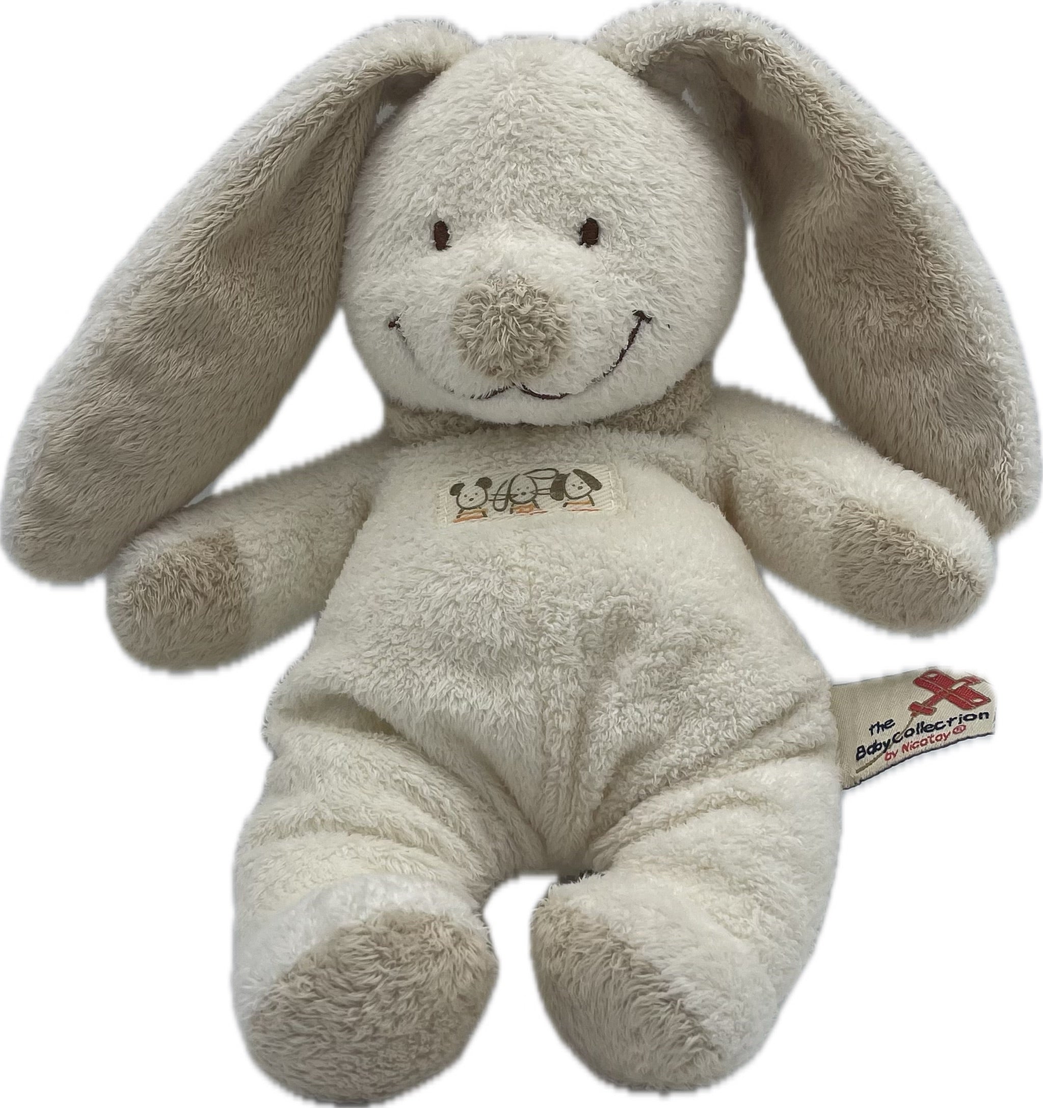 Peluche lapin crème - Nicotoy - 22 cm
