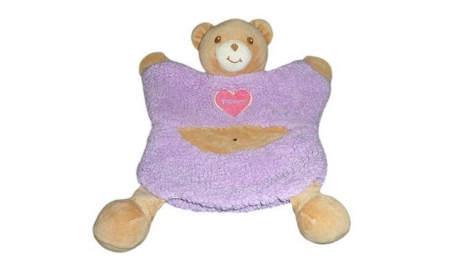 Doudou ours marionnette parme - Takinou