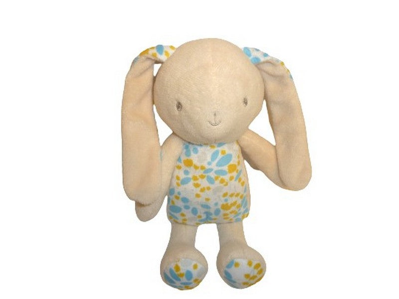 Peluche lapin beige fleuri - Klorane - 24 cm