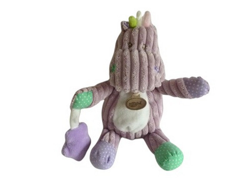 Peluche éveil hippopotame - Les Côtelés - BN738 Baby'Nat - 26 cm