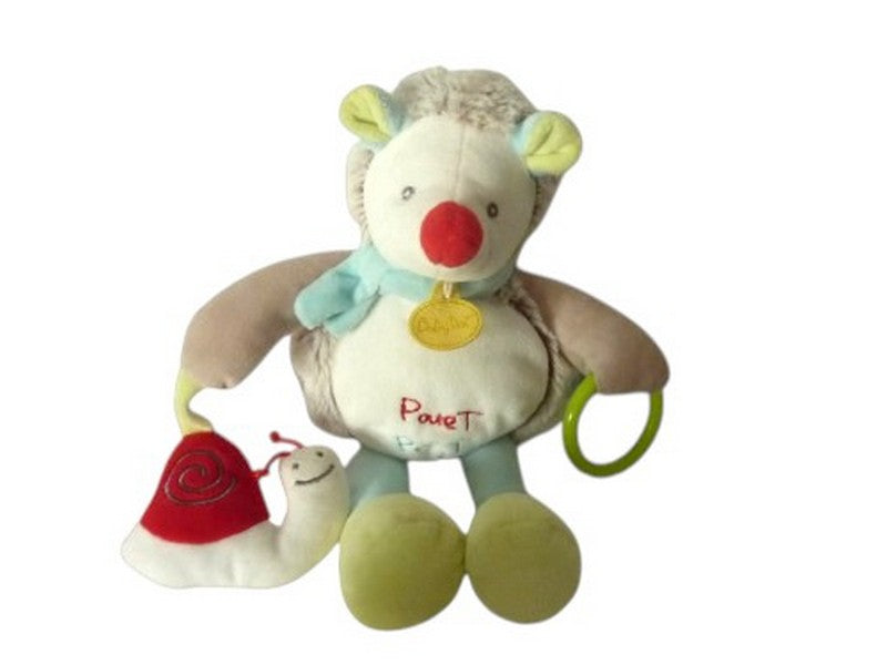 Peluche éveil hérisson Gaston - BN0199 Baby'Nat - 30 cm