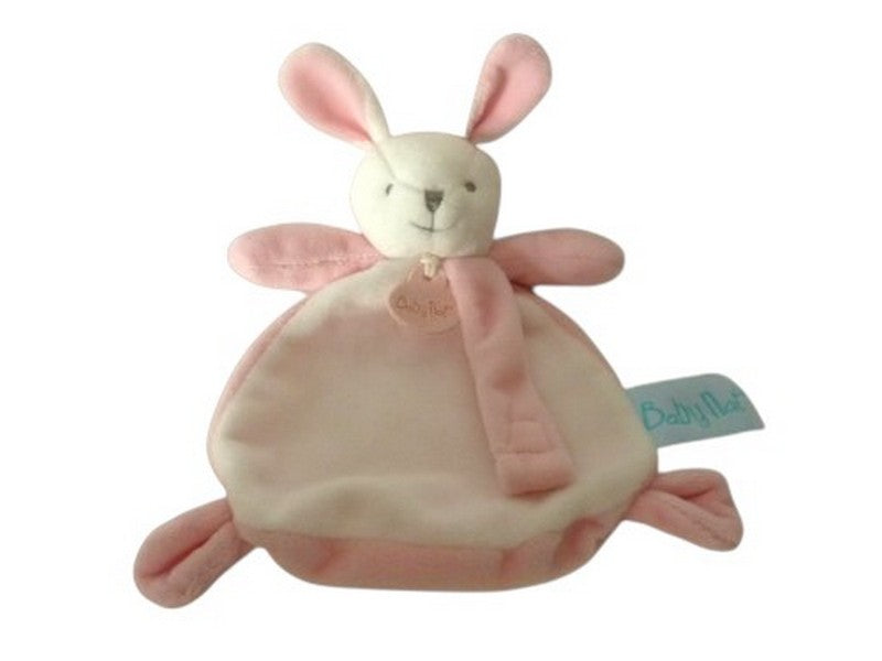 Doudou lapin plat rose - BN0574 Baby'Nat