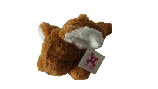 Peluche lapin marron blanc - Nicotoy Simba Dickie - 28 cm