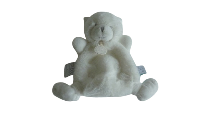 Doudou ours blanc - plat - DC3267 Doudou et Compagnie