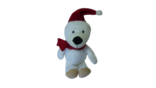 Peluche ours - blanc - Kinder - 24 cm