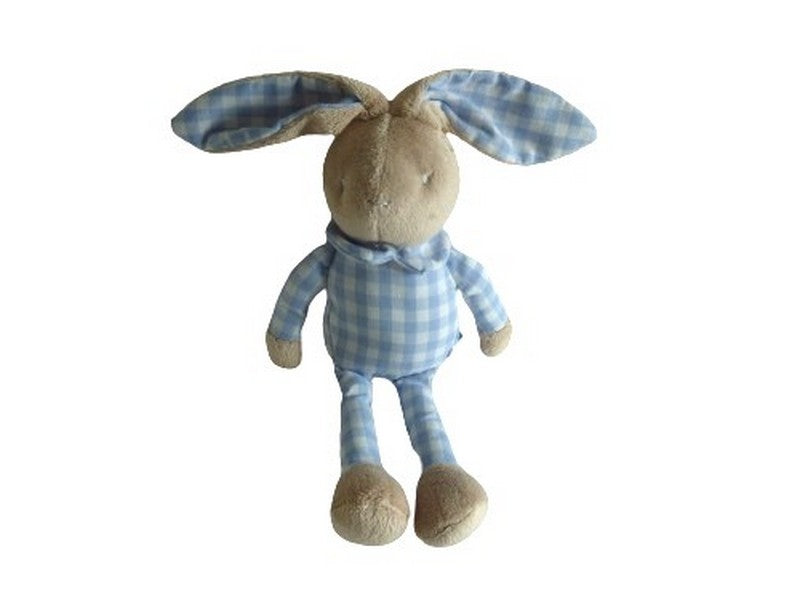 Peluche lapin bleu blanc - Klorane - 28 cm