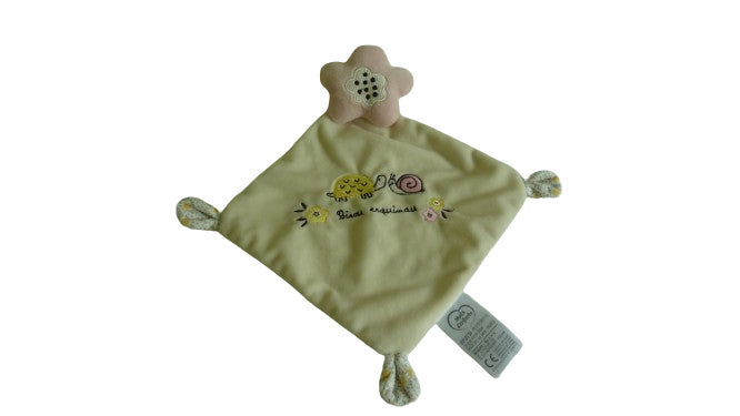 Doudou étoile plat Bisou Esquimau Mots d'Enfants