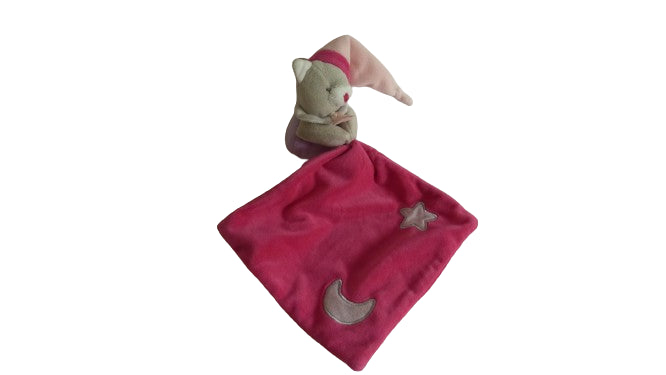 Doudou chat mouchoir luminescent BN0137 Baby'Nat
