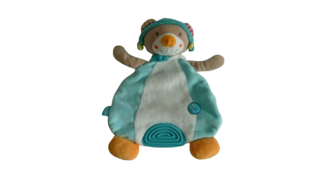 Doudou ours aviateur - plat - Babysun