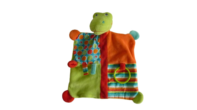 Doudou crocodile - plat - Baby Club