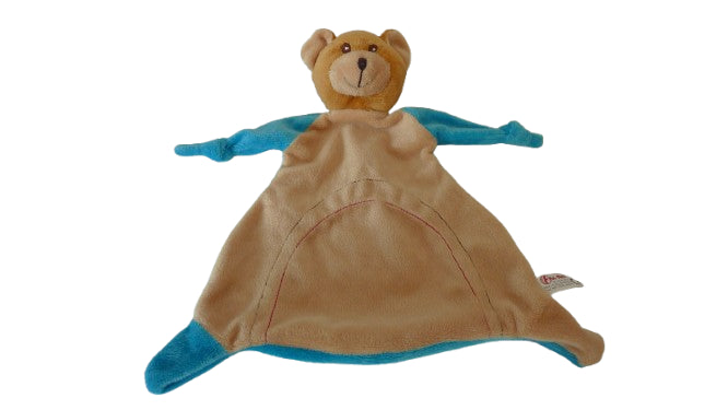 Doudou ours plat Toi Toys