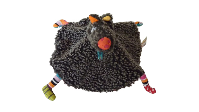 Doudou poupée loup plat réversible Le petit chaperon rouge Ebulobo