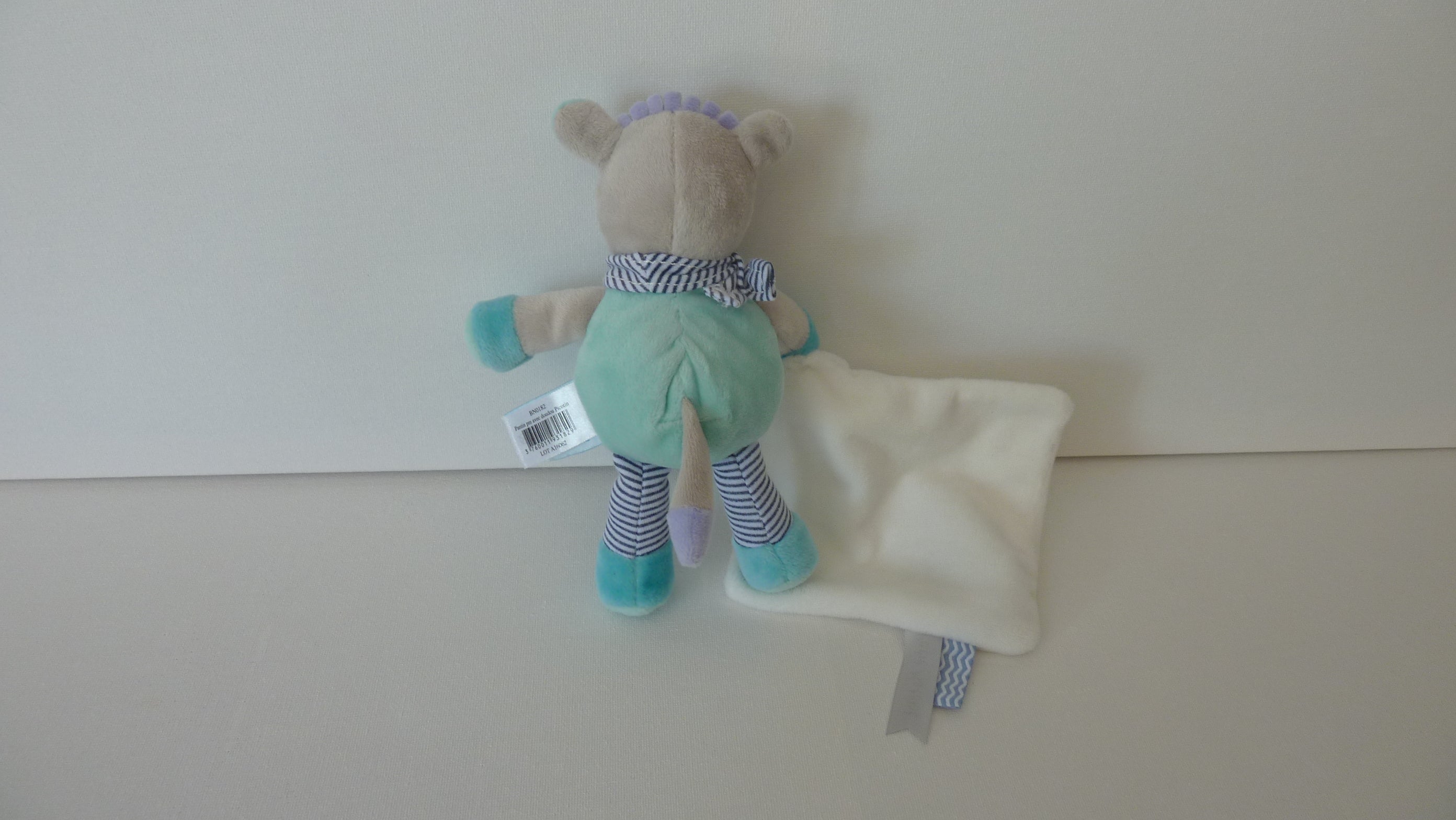 Doudou âne mouchoir Picotin BN0182 Baby'Nat