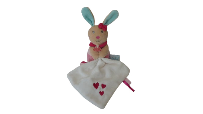 Doudou Perle le lapin mouchoir BN090 Baby'Nat