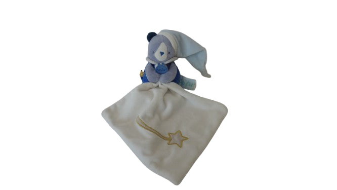 Doudou pantin ours mouchoir Les Comètes Luminescent BN0311 Baby'Nat