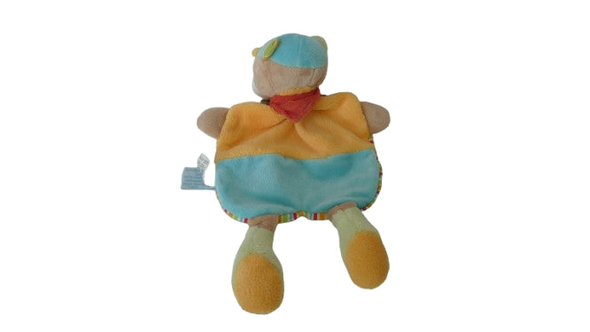 Doudou ours Simon le jardinier plat Baby'Nat