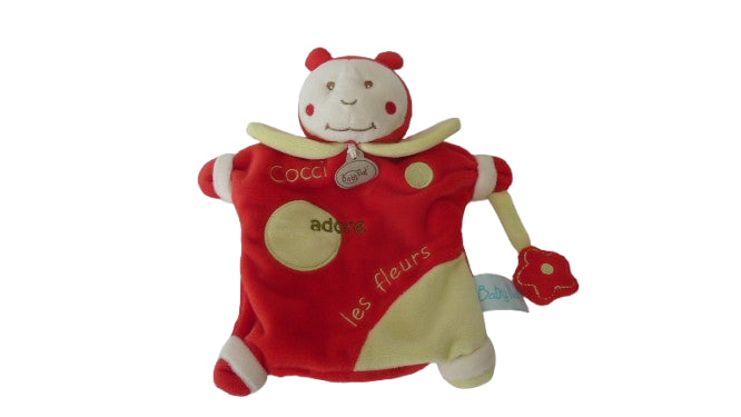 Doudou coccinelle marionnette Cocci BN698 Baby'Nat
