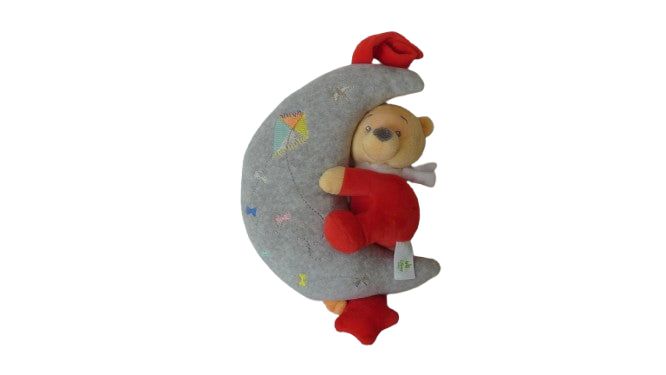 Peluche musicale Winnie l'Ourson sur la lune - Disney - 32 cm