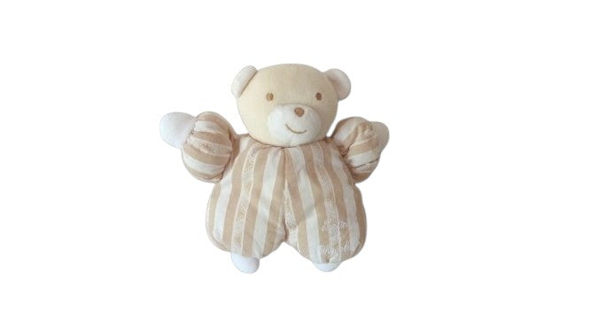 Peluche ours beige marron blanc - Tartine et Chocolat - 18 cm