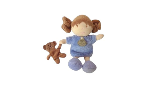 Peluche poupée - Lila Les demoiselles de doudou - DC2176 Doudou et Compagnie - 20 cm