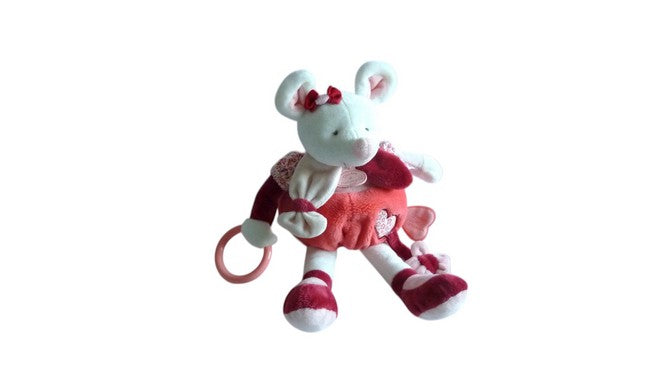 Peluche éveil souris - Clémentine la souris - DC2616 Doudou et Compagnie - 32 cm