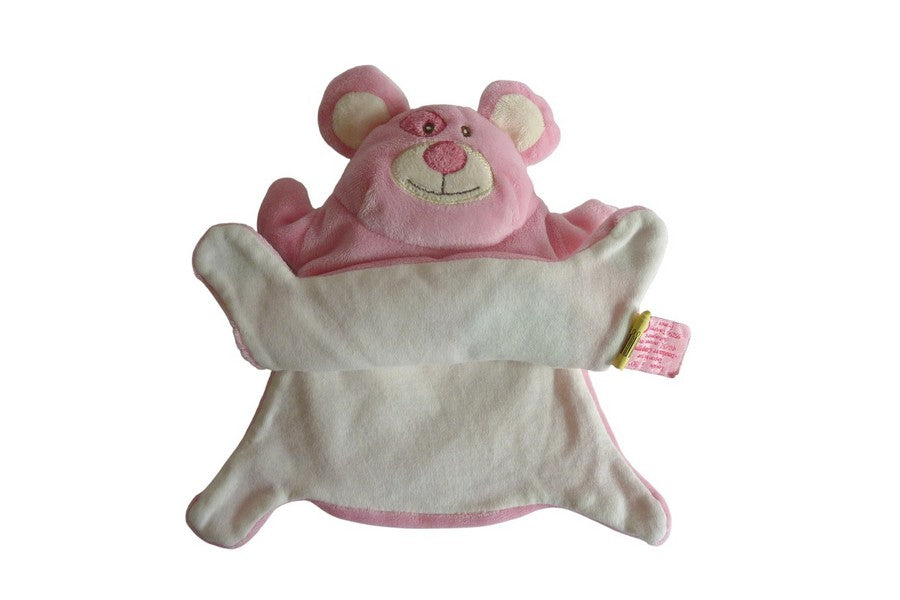 Doudou souris marionnette rose - Doudou et Compagnie