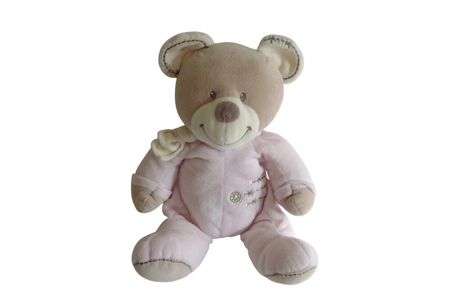 Peluche ours rose - Cuddles - Nicotoy - 30 cm