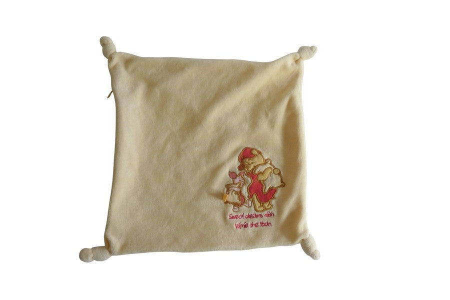 Doudou carré plat motif Winnie l'Ourson et Porcinet - Disney