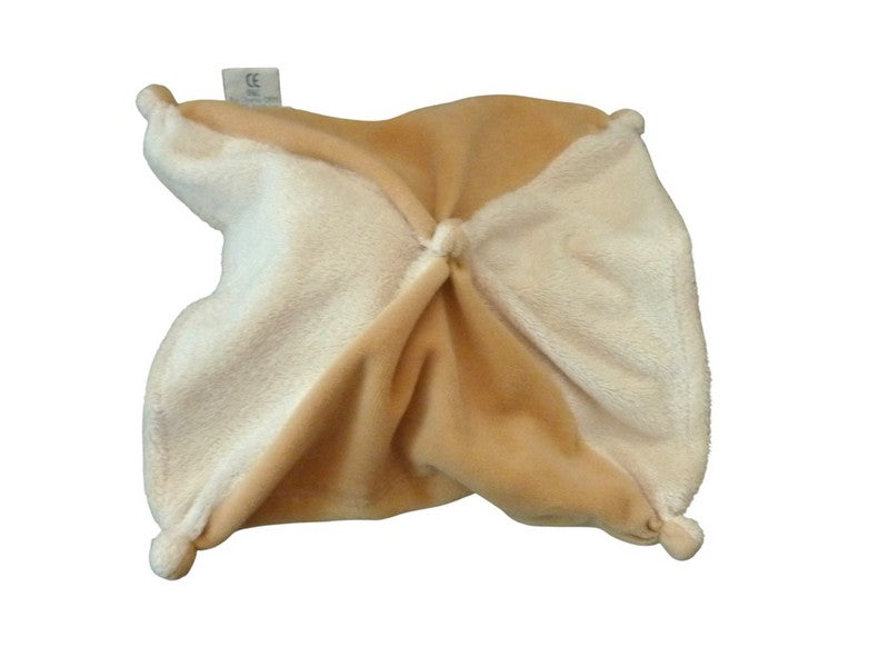 Doudou souris plat marron beige - Douvelours - Doudou et Compagnie