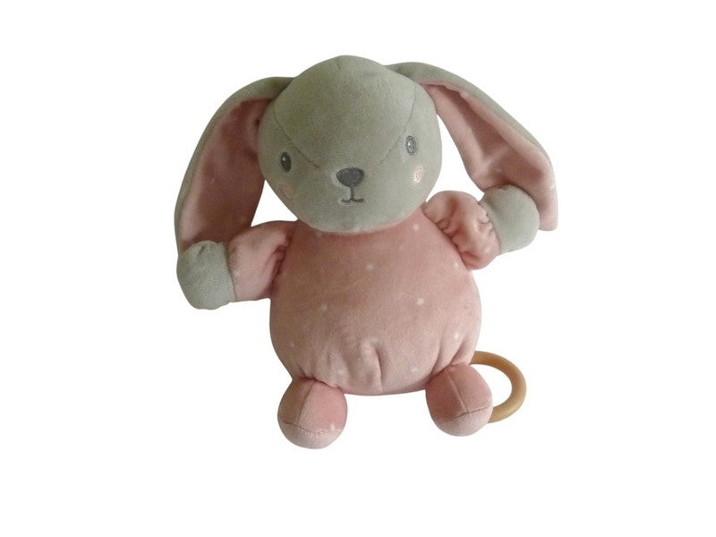 Peluche lapin musicale rose - Nicotoy Simba Toys - 21 cm