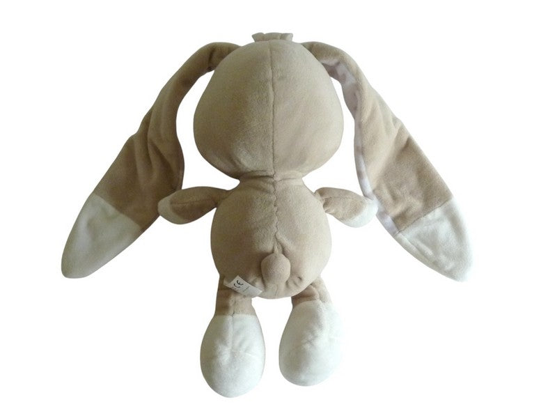 Peluche lapin marron clair - Auchan - 34 cm