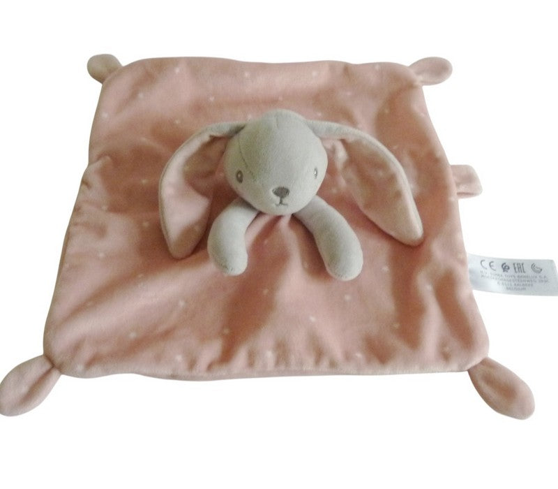 Doudou lapin plat rose étoiles - Nicotoy Simba Toys