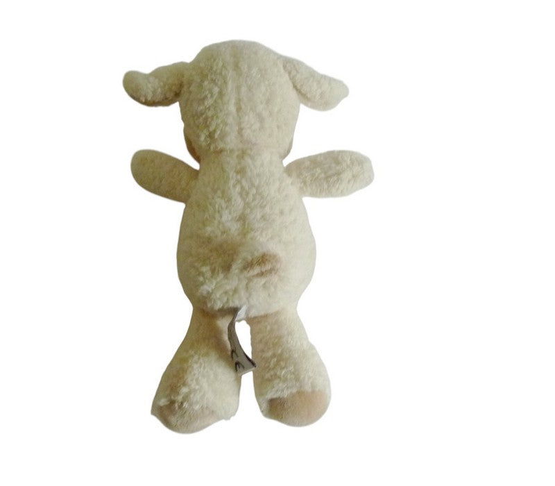 Peluche mouton écru marron - Kinder 27 cm