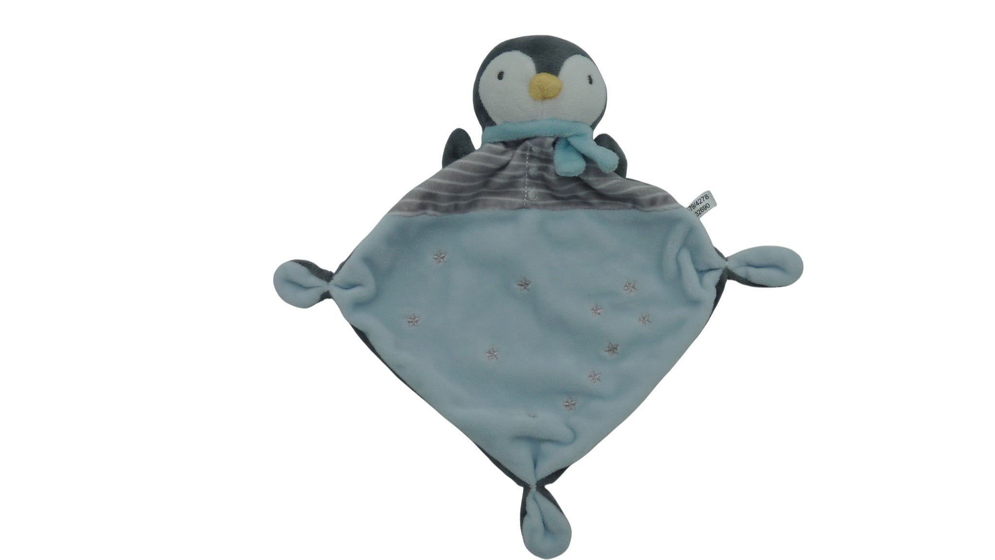 Doudou pingouin plat - Mots d'Enfants