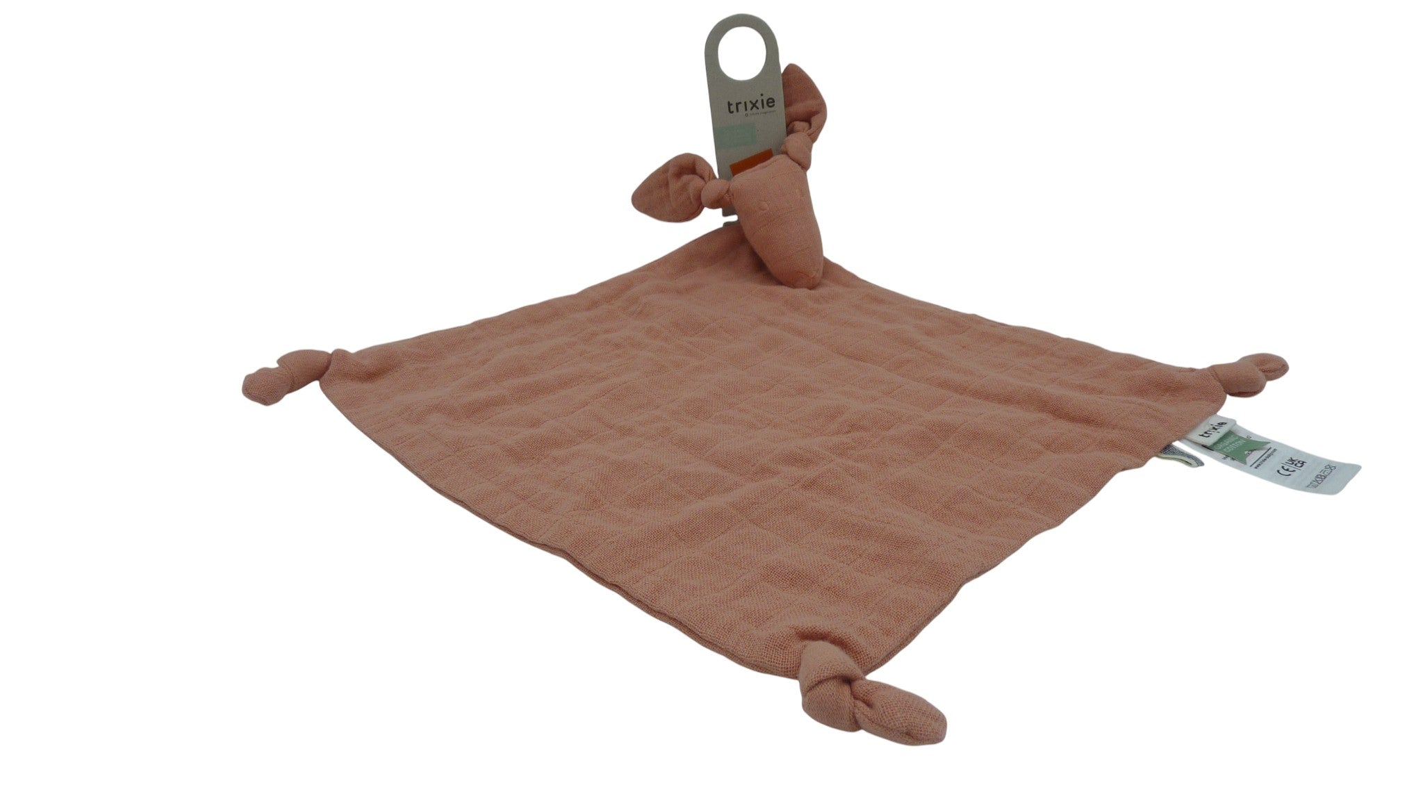 Doudou chien plat corail coton bio - Trixie