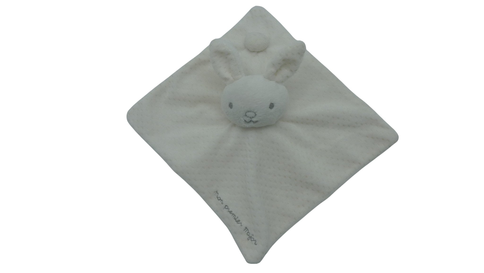 Doudou lapin plat blanc - Sergent Major