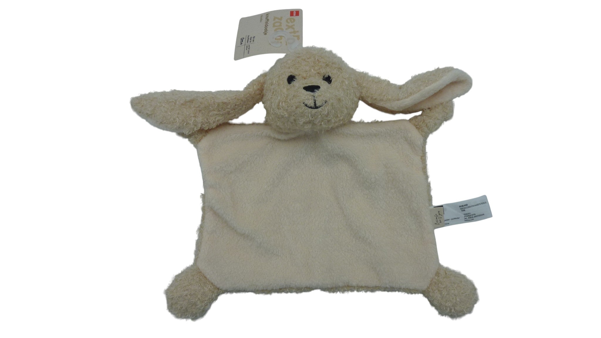 Doudou lapin plat marron beige - Hema
